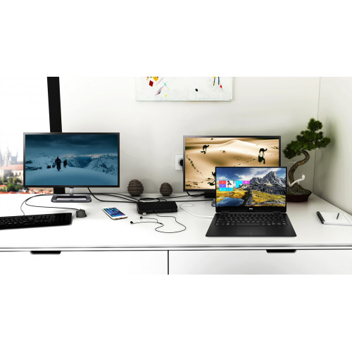 i-tec USB-C Dual Display MST Docking Station +...