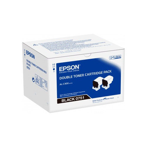 Epson Black Double Toner Cartridge Pack