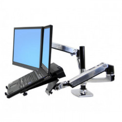 Ergotron LX Series Dual Stacking Arm 61 cm (24") Argento