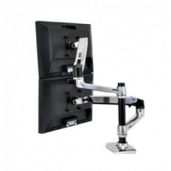 Ergotron LX Series Dual Stacking Arm 61 cm (24") Argento