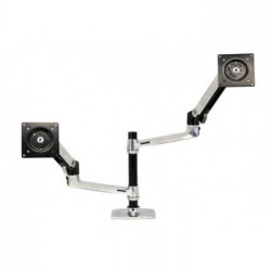 Ergotron LX Series Dual Stacking Arm 61 cm (24") Argento