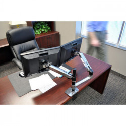 Ergotron LX Series Dual Stacking Arm 61 cm (24") Argento