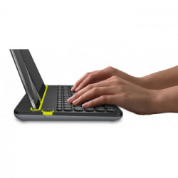 Logitech K480 tastiera Bluetooth QWERTZ Tedesco Nero