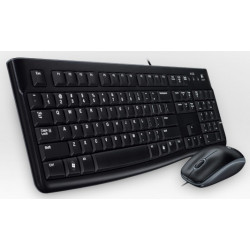 Logitech Desktop MK120, Swiss tastiera USB QWERTZ Svizzere Nero