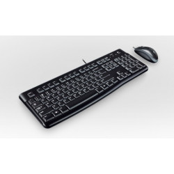 Logitech Desktop MK120, Swiss tastiera USB QWERTZ Svizzere Nero
