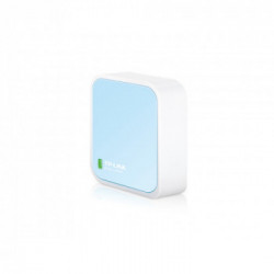 TP-LINK TL-WR802N router wireless Banda singola (2.4 GHz) Fast Ethernet Blu, Bianco