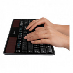 Logitech K750 tastiera RF Wireless QWERTZ Tedesco Nero