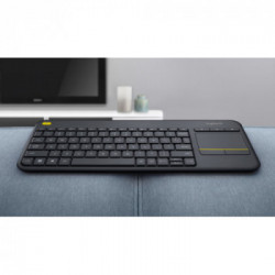 Logitech K400 Plus tastiera RF Wireless QWERTY Inglese UK Nero