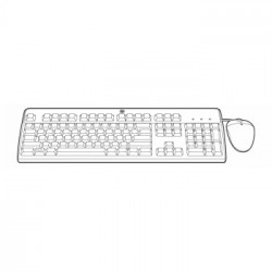Hewlett Packard Enterprise 631346-B21 tastiera USB AZERTY Francese Nero