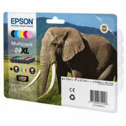 Epson Elephant Multipack 6-colours 24XL Claria Photo HD Ink