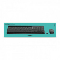Logitech MK235 tastiera RF Wireless QWERTZ Tedesco Grigio