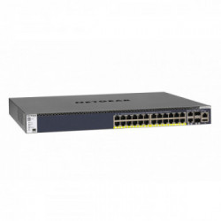 Netgear M4300-28G-PoE+ Gestito L2/L3/L4 10G Ethernet (100/1000/10000) Nero 1U Supporto Power over Ethernet (PoE)