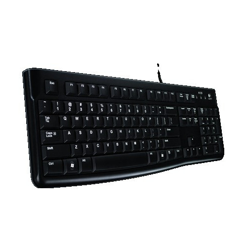 Logitech K120 tastiera USB Russo Nero