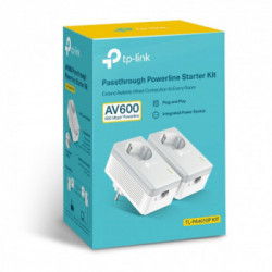 TP-LINK TL-PA4010P KIT V5 adattatore di rete PowerLine 600 Mbit/s Collegamento ethernet LAN Bianco 2 pezzo(i)