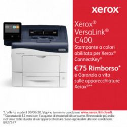 Xerox VersaLink C400 A4 35 / 35Ppm Stampante Fronte/Retro Sold Ps3 Pcl5E/6 2 Vassoi 700 Fogli