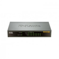 D-Link DES-1008PA switch di rete Non gestito Fast Ethernet (10/100) Nero Supporto Power over Ethernet (PoE)