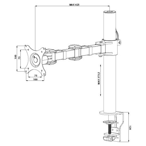 iiyama DS1001C-B1 supporto da tavolo per Tv a...