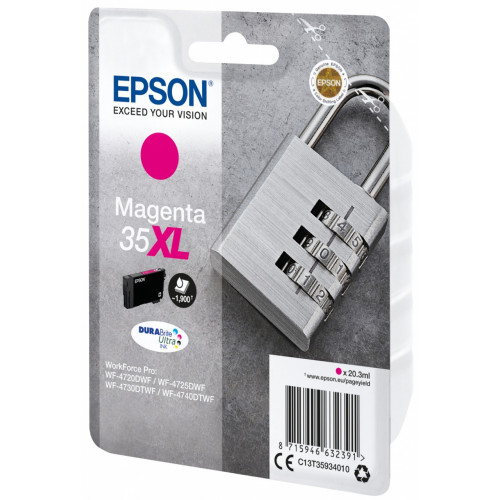 Epson Padlock Singlepack Magenta 35XL DURABrite...