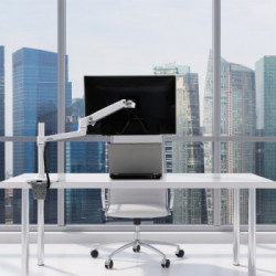 Ergotron LX Series 45-537-216 supporto da tavolo per Tv a schermo piatto 81,3 cm (32") Morsa Bianco
