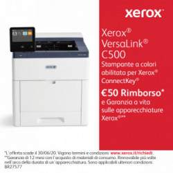 Xerox VersaLink C500 A4 45Ppm Stampante Fronte/Retro Ps3 Pcl5E/6 2 Vassoi 700 Fogli