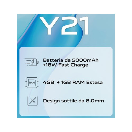 VIVO Y21 16,5 cm (6.51") Doppia SIM Android 11...