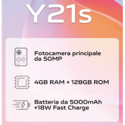 VIVO Y21s 16,5 cm (6.51") Doppia SIM Android 11 4G USB tipo-C 4 GB 128 GB 5000 mAh