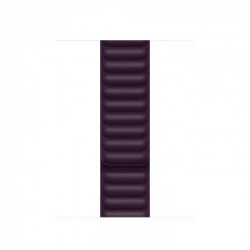 Apple Cinturino a maglie in pelle ciliegia scuro (41 mm) - S/M