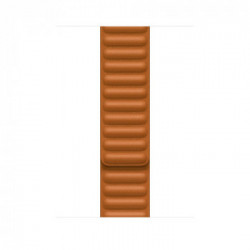 Apple Cinturino a maglie in pelle color nespola (45 mm) - M/L