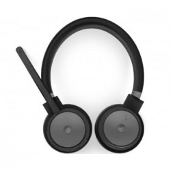 Lenovo Go Wireless ANC Auricolare Con cavo e senza cavo A Padiglione Ufficio USB tipo-C Bluetooth Base di ricarica Nero