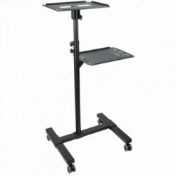 StarTech.com Supporto per proiettore e laptop mobile - Carrello portatile per proiettore resistente (2 ripiani, reggono 10kg