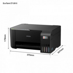Epson EcoTank ET-2810 Stampante Multifunzione A4 Usb Wi-Fi Ariprint Serbatoi Flaconi Alta Capacita'