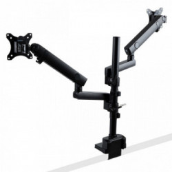 StarTech.com ARMDUALPIVOT supporto da tavolo per Tv a schermo piatto 81,3 cm (32") Morsa Nero