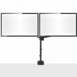 StarTech.com ARMDUALPIVOT supporto da tavolo per Tv a schermo piatto 81,3 cm (32") Morsa Nero