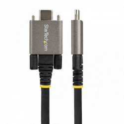 StarTech.com Cavo USB-C con viti di bloccaggio laterali da 1m - Cavo da USB-C a USB- C certificato 10Gbps - Cavo USB-C 3.1/3.2
