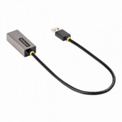 StarTech.com Adattatore USB Ethernet, Convertitore USB 3.0 a Ethernet 10/100/1000 Gigabit per Laptop, Cavo integrato 30 cm,