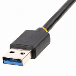 StarTech.com Adattatore USB Ethernet, Convertitore USB 3.0 a Ethernet 10/100/1000 Gigabit per Laptop, Cavo integrato 30 cm,