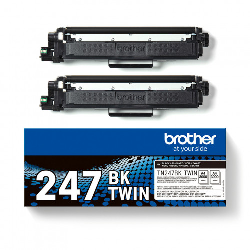 Brother TN-247BKTWIN cartuccia toner 2 pz...