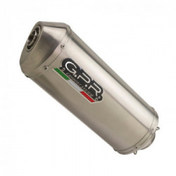 Scarico GPR Aprilia Caponord 1200 2013/15 Scarico Omologato con Raccordo Satinox