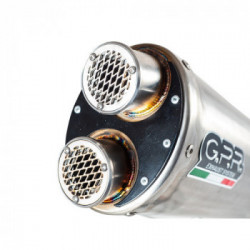 Scarico GPR Honda Crf 1100 L Africa Twin 2021/2022 e5 Scarico Omologato con Raccordo Dual Inox