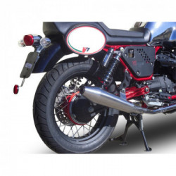 Scarico GPR Moto Guzzi Nevada 750 2008/14 Coppia Scarichi Omologati catalizzati con Raccordo Vintacone