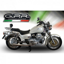 Scarico GPR Moto Guzzi California 1100 2003/05 Coppia Scarichi Omologati catalizzati con Raccordo Vintacone