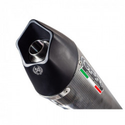 Scarico GPR Moto Guzzi Stelvio 1200 4V 2008/10 Scarico Omologato con Raccordo Gpe Ann. Poppy
