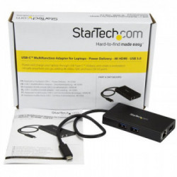 StarTech.com Adattatore USB-C Multiporta per Portatili - Power Delivery - HDMI 4K - USB 3.0
