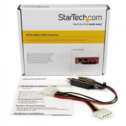 StarTech.com Adattatore per dischi rigidi IDE a SATA o lettori ottici - Convertitore PATA a 40 pin a HDD/SSD/ODD SATA da 2,5"