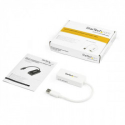 StarTech.com Adattatore USB 3.0 a Ethernet Gigabit NIC con porta USB - Bianco