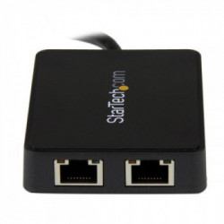 StarTech.com Adattatore USB 3.0 a doppia porta Ethernet Gigabit NIC con porta USB
