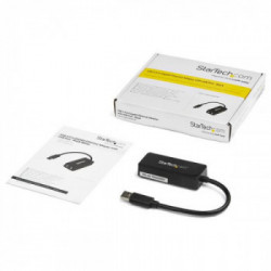 StarTech.com Adattatore USB 3.0 a Ethernet Gigabit NIC con porta USB - Nero