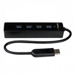 StarTech.com Hub portatile USB 3.0 SuperSpeed a 4 porte - Perno e concentratore per notebook o Ultrabook USB 3.0 con cavo