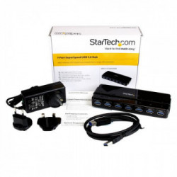 StarTech.com HUB USB 3.0 a 7 porte alimentato - Perno e concentratore USB 3.0 ultra veloce - Nero