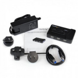 StarTech.com Hub combo USB 3.0/2.0 a 6 porte con porta di caricamento